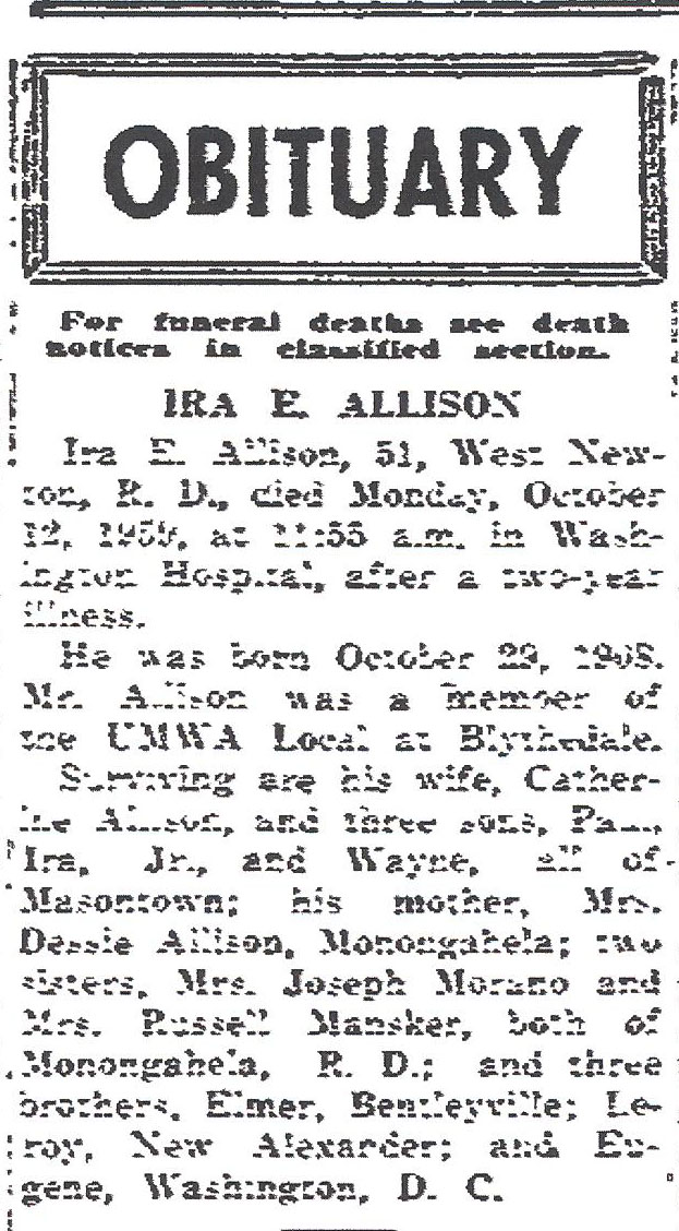 Ira E. Allison obituary